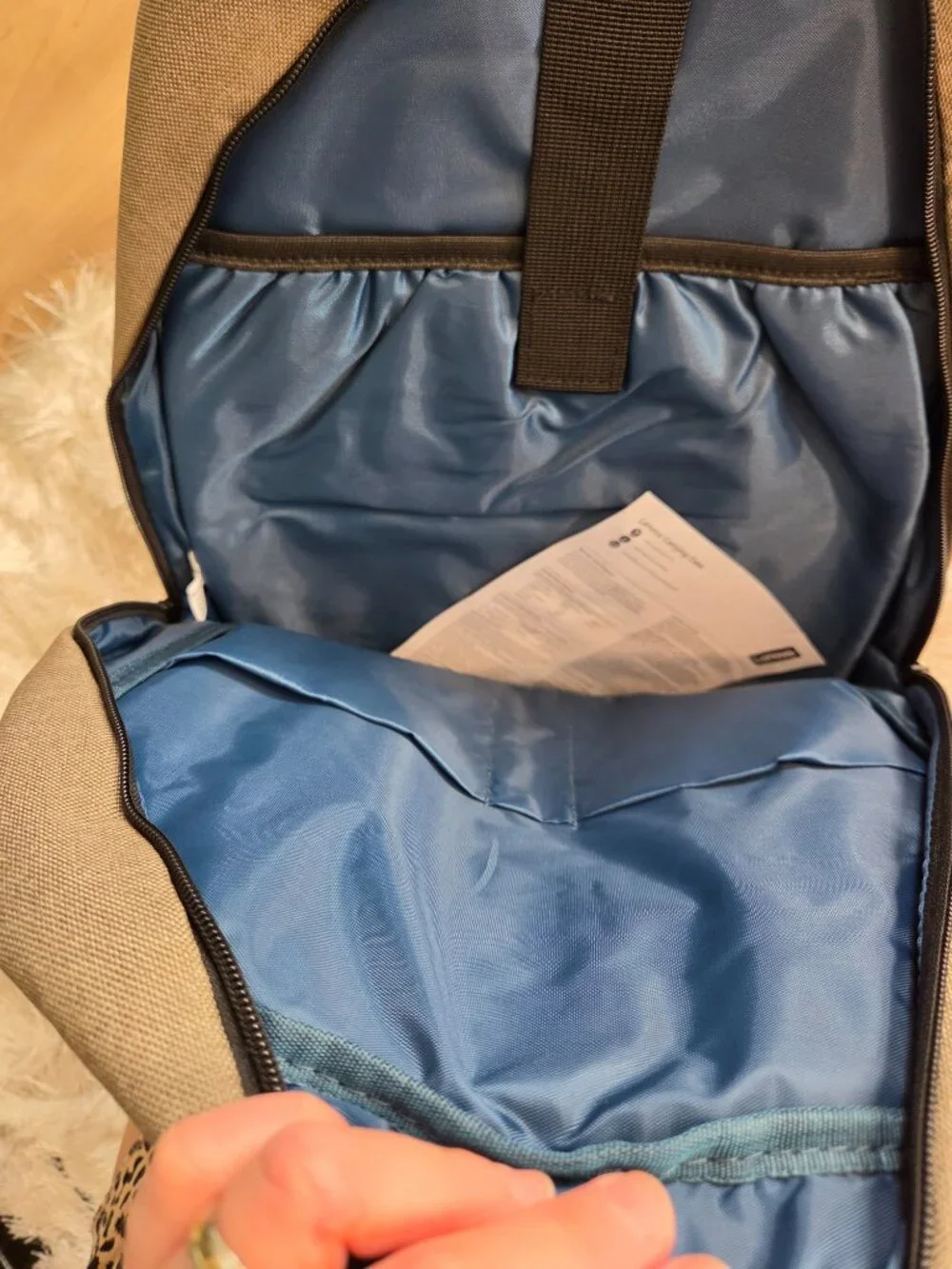 Unisex 15.6 Laptop Backpack School Work Light Brown